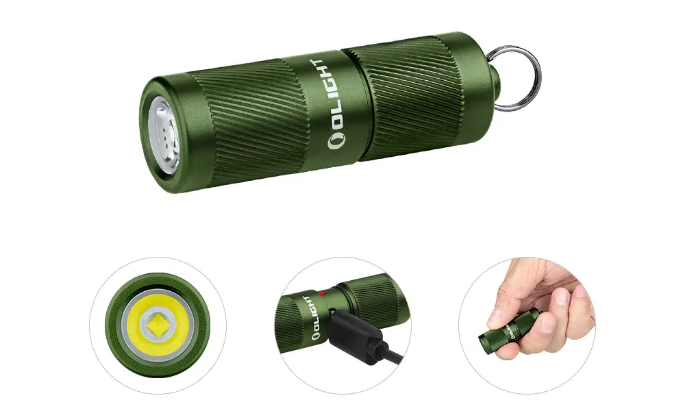 Olight i1R 2 Pro Keychain Flashlight, OD Green