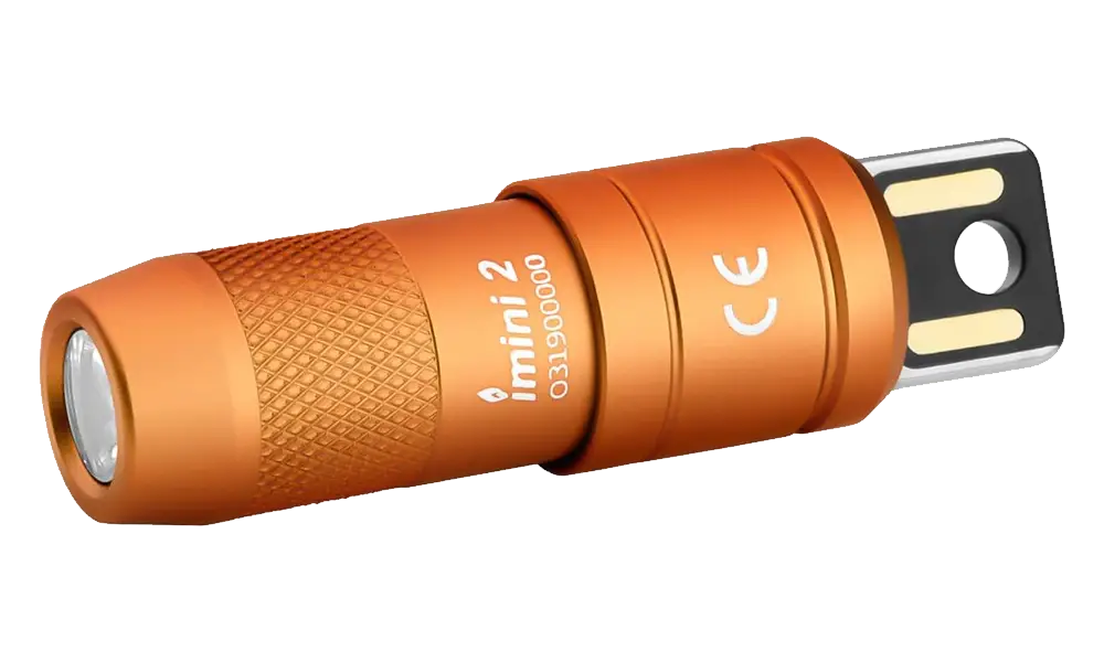 Olight iMini 2 Rechargeable Mini Flashlight, Orange