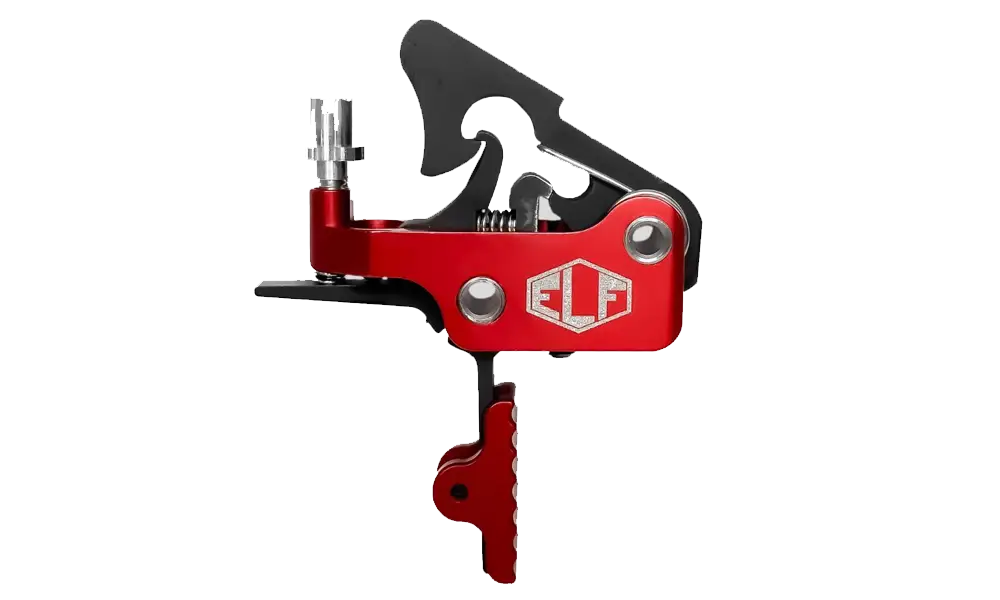 Elftmann ELF APEX, AR Drop-In Trigger with FA Knob, Straight, 2.75 lb, Red