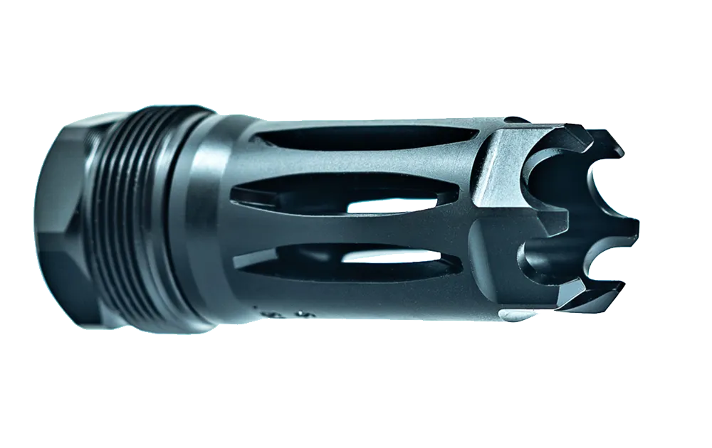 Faxon Muzzlok Stainless Steel Plan B Flash Hider, 1/2x28, .250" Bore