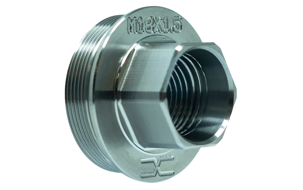Faxon Titanium Direct Thread to Hub Adapter, M18X1.5