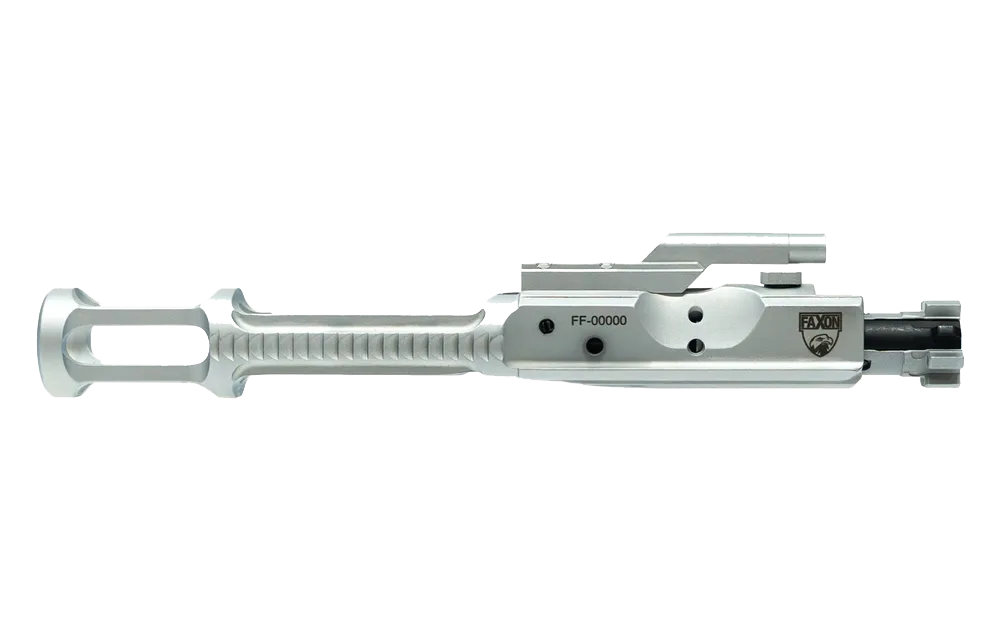 Faxon Superfinished 5.56 Gunner Lightweight Bolt Carrier Group, Chrome