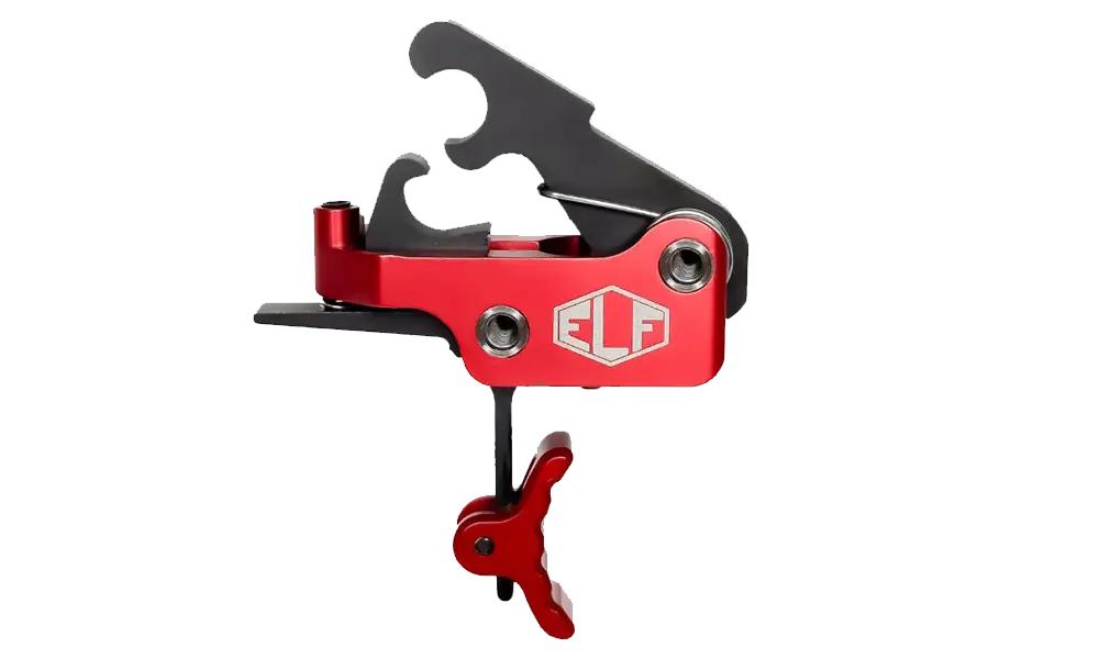 Elftmann ELF-SE PRO, Drop-In AR Trigger with PRO-LOCK, Curved, 2.75 lb, Red