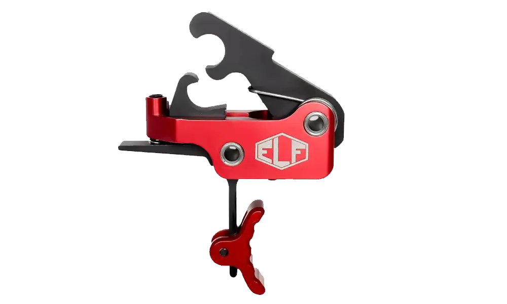 Elftmann ELF-SE, Drop-In AR Trigger, Curved, 2.75 lb, Red