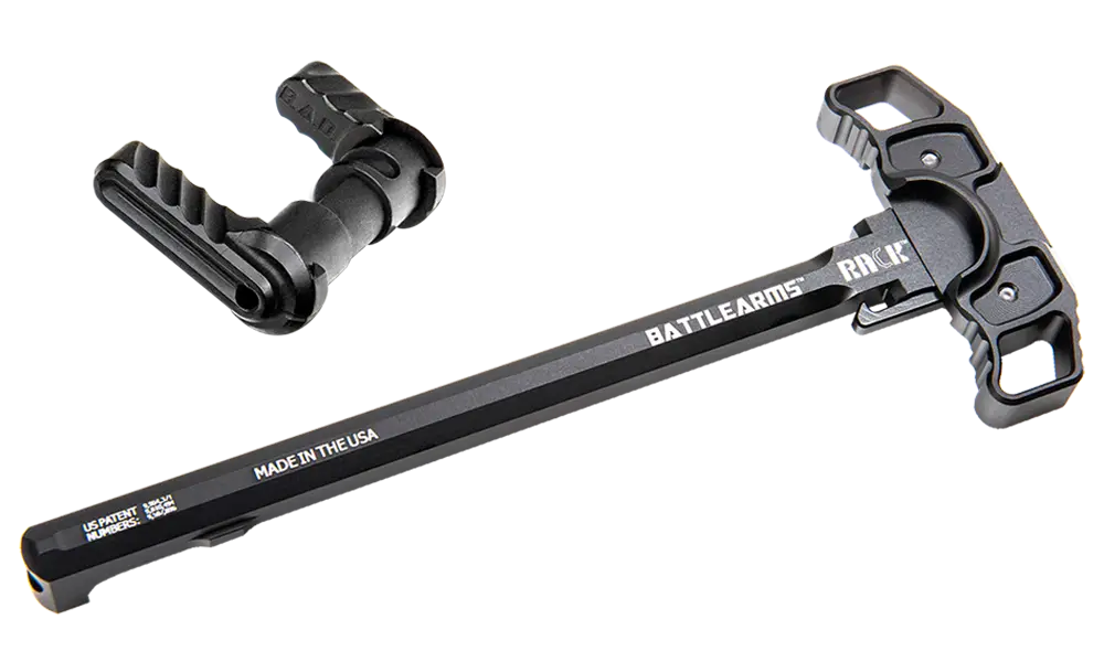 B.A.D. RACK-15 Ambidextrous Charging Handle with BAD-ASS-PRO Safety Selector, Black