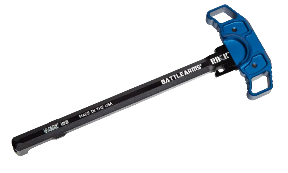 Battle Arms Development RACK Monolithic Ambidextrous Charging Handle For AR-15/M4/M16, Size D, Blue