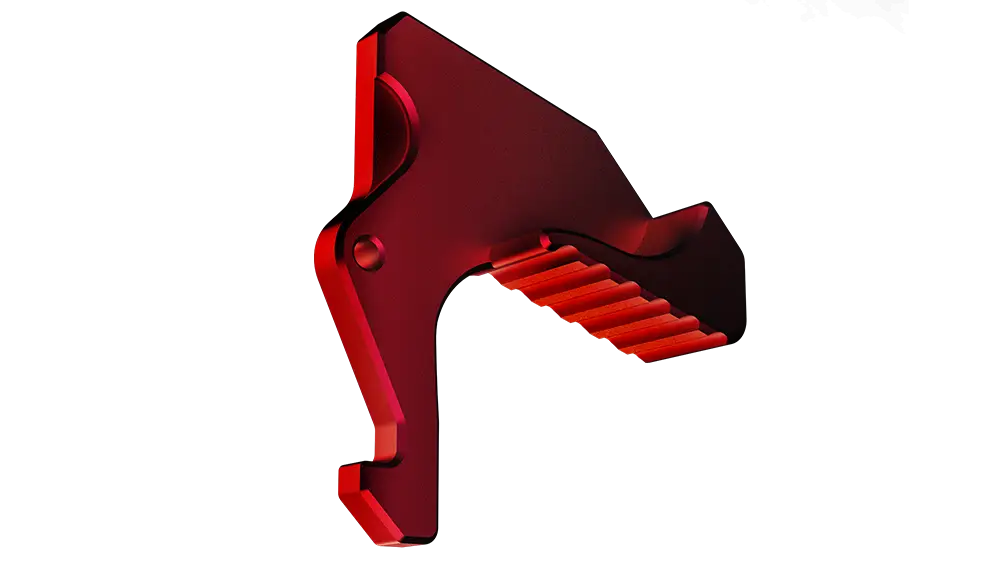 Rise Armament RISE Extended AR Charging Handle Latch, RISE Red