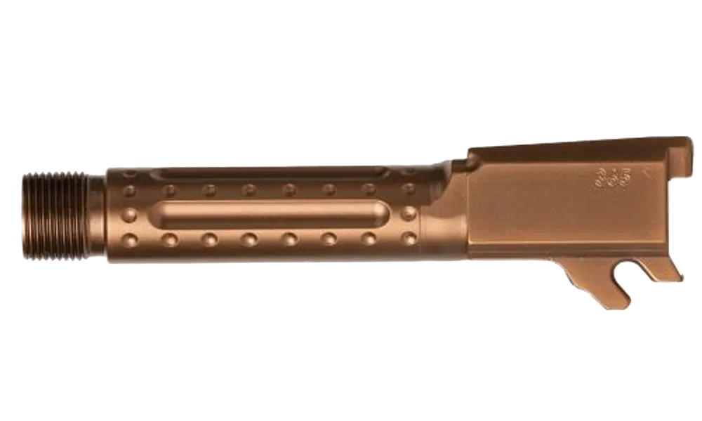 Ballistic Advantage Standard Threaded Barrel with Bomber Fluting for SIG P365, Copper, LCI