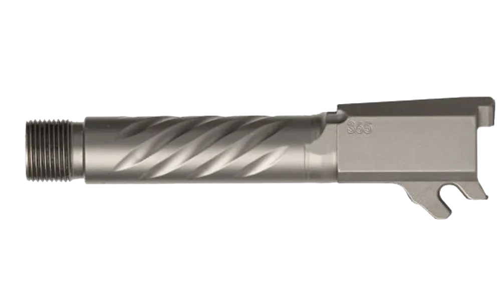 Ballistic Advantage Standard Threaded Barrel with Spiral Fluting for SIG P365, Light Gray, LCI