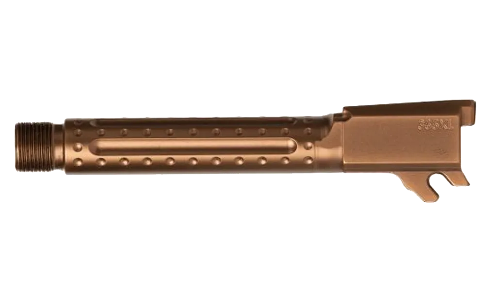 Ballistic Advantage Threaded Barrel with Bomber Fluting for SIG P365XL / XMacro, Copper, No LCI