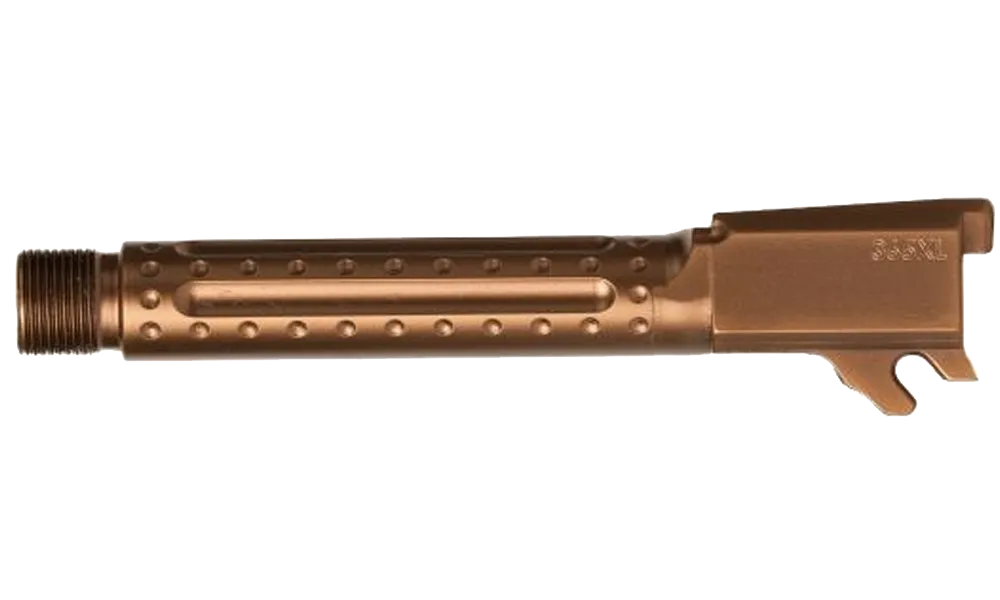Ballistic Advantage Threaded Barrel with Bomber Fluting for SIG P365XL / XMacro, Copper, LCI