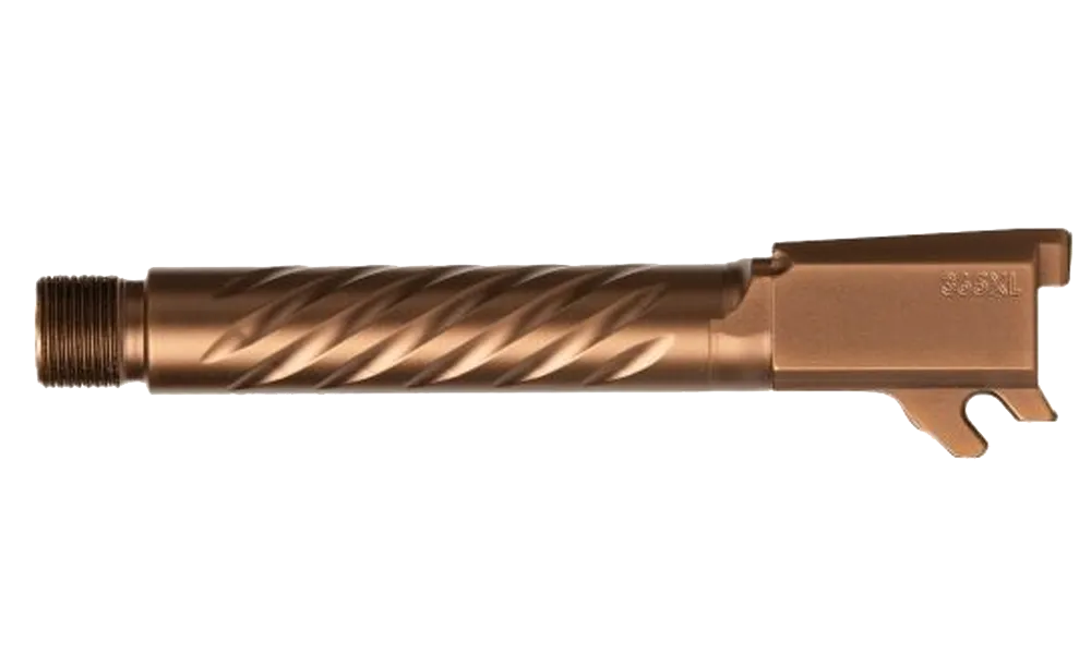 Ballistic Advantage Threaded Barrel with Spiral Fluting for SIG P365XL / XMacro, Copper, No LCI