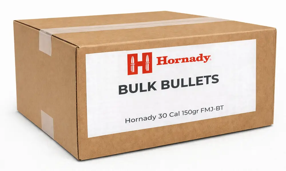 Hornady 30 Cal 150Gr Fmj-Bt (Bulk / Oem)