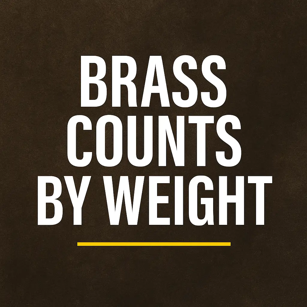 Featured image for “Brass Counts By Weight”