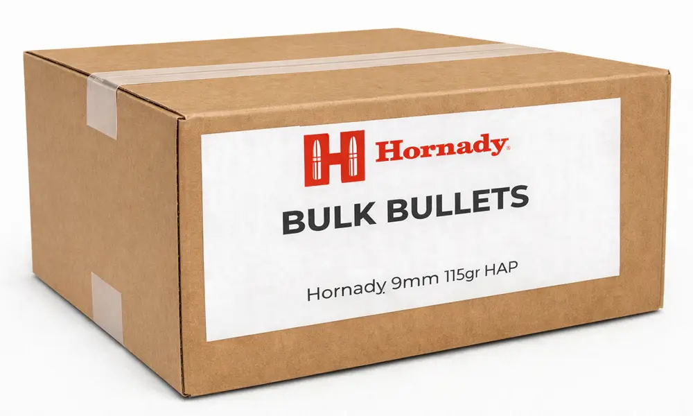 Hornady 9mm 115gr HAP (Bulk / OEM)