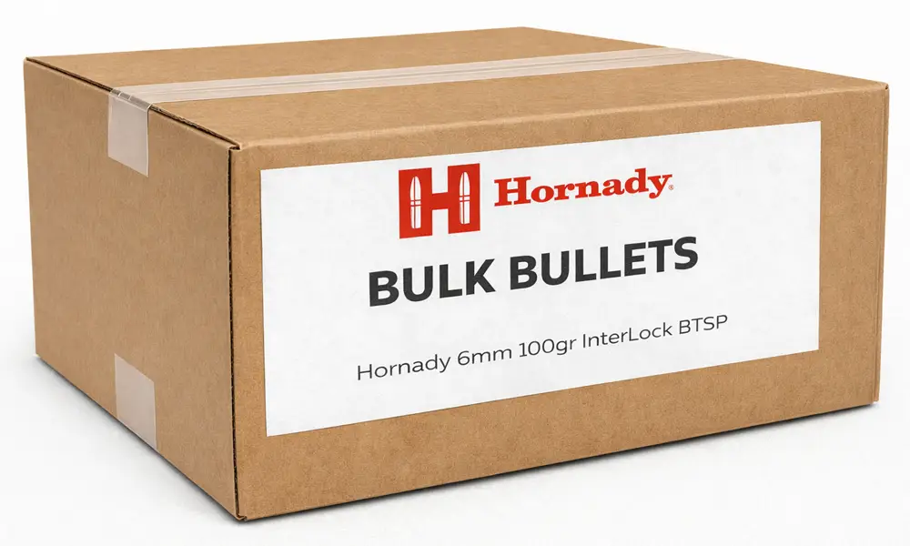 Hornady 6mm 100gr InterLock BTSP (Bulk / OEM)