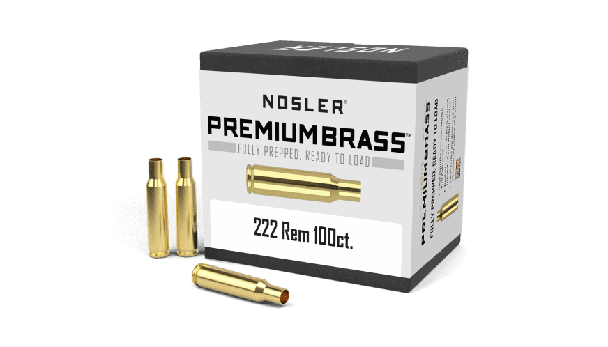 Nosler 222 Rem Premium Brass (100ct)