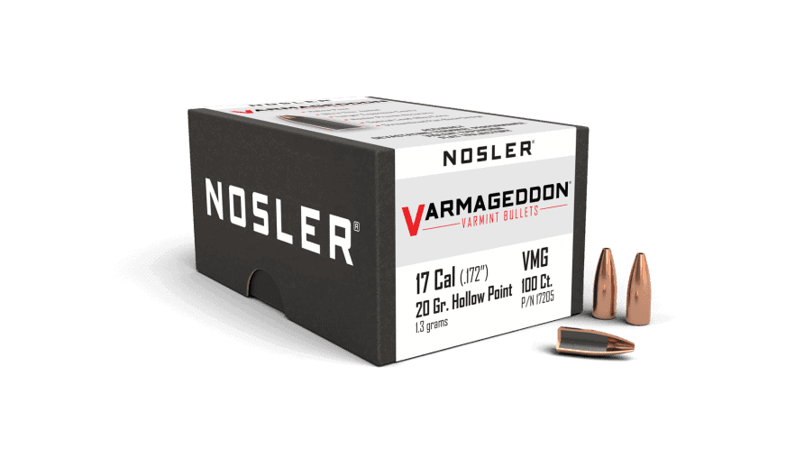 Nosler 17 Cal 20gr FBHP Varmageddon (100ct)