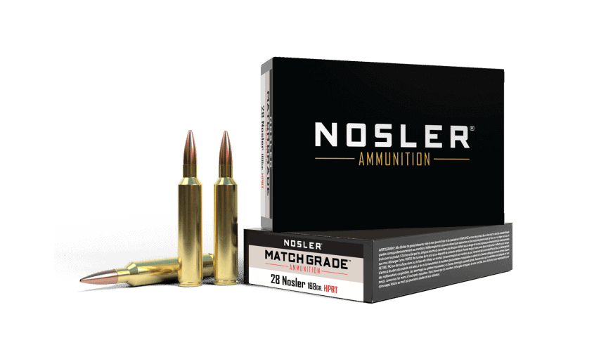 Nosler 28 Nosler 168gr Custom Competition Match Grade Ammunition (20ct)