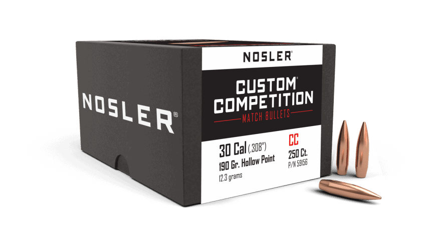 Nosler 30 Cal 190gr HPBT Custom Competition (250ct)