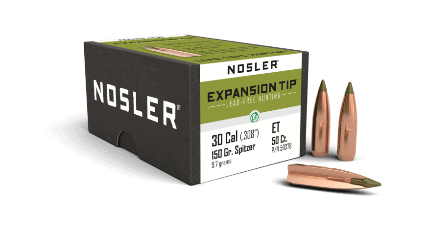 Nosler 30 Cal 150gr Expansion Tip Lead Free (50ct)