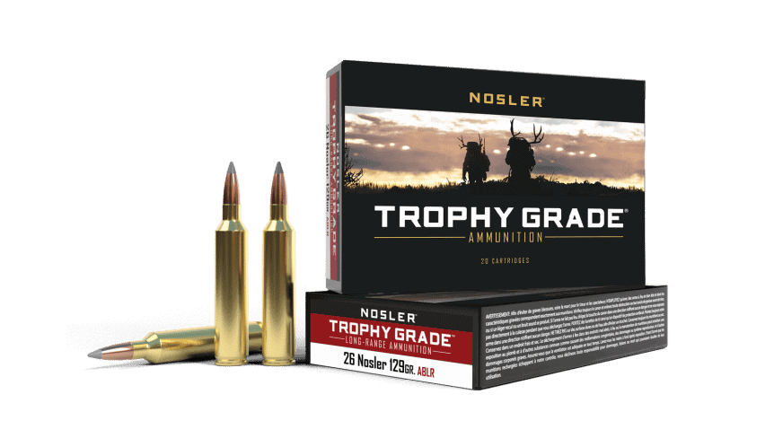 Nosler 26 129gr AccuBond Long Range Trophy Grade Ammunition (20ct)