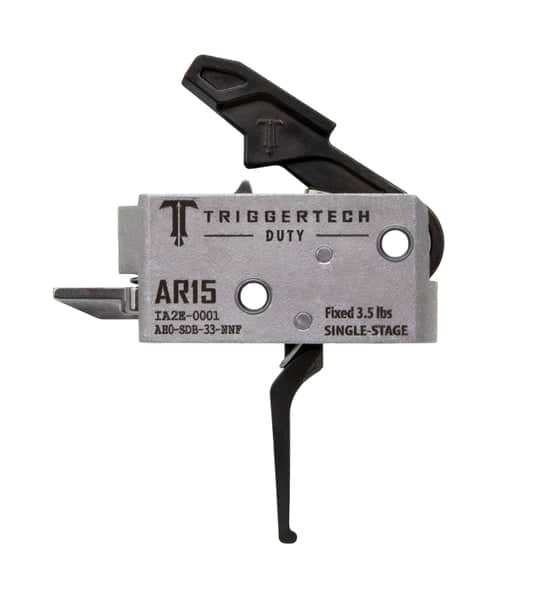 TriggerTech AR-15 Duty Single-Stage Trigger, PVD Black Flat