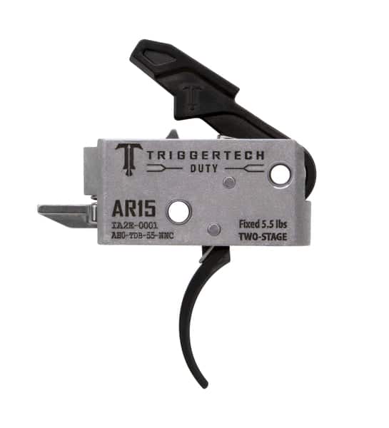 TriggerTech AR-15 Duty / Mil-Spec Trigger, PVD Black Curved