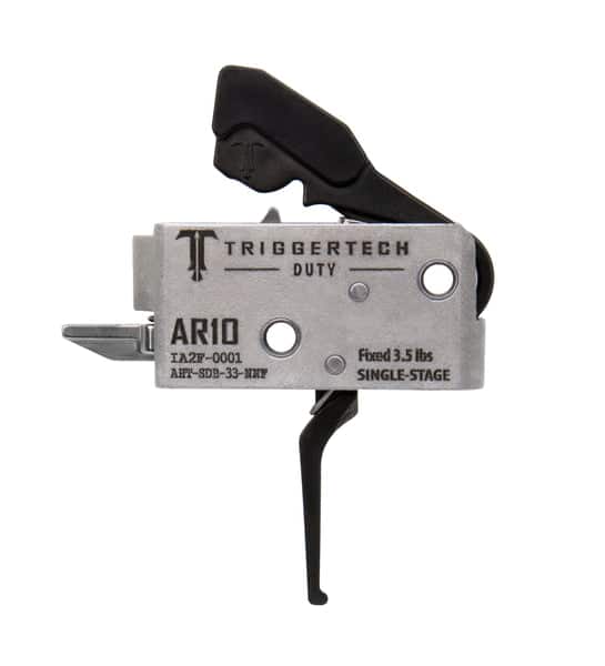 TriggerTech AR-10 Duty Single-Stage Trigger, PVD Black Flat