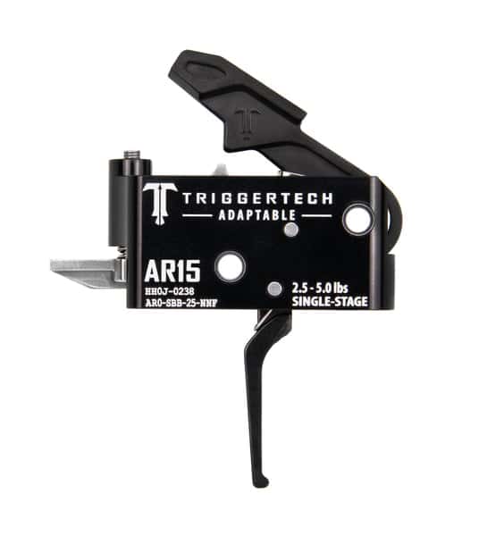 TriggerTech AR-15 Adaptable Single-Stage Trigger, PVD Black Flat