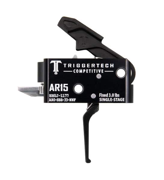 Triggertech Ar-15 Competitive Single-Stage Trigger, Pvd Black Flat