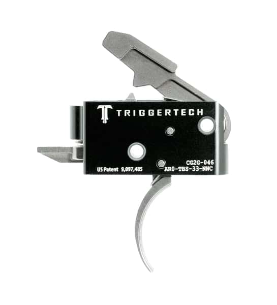 TriggerTech AR-15 Competitive Trigger, Stainless Curved