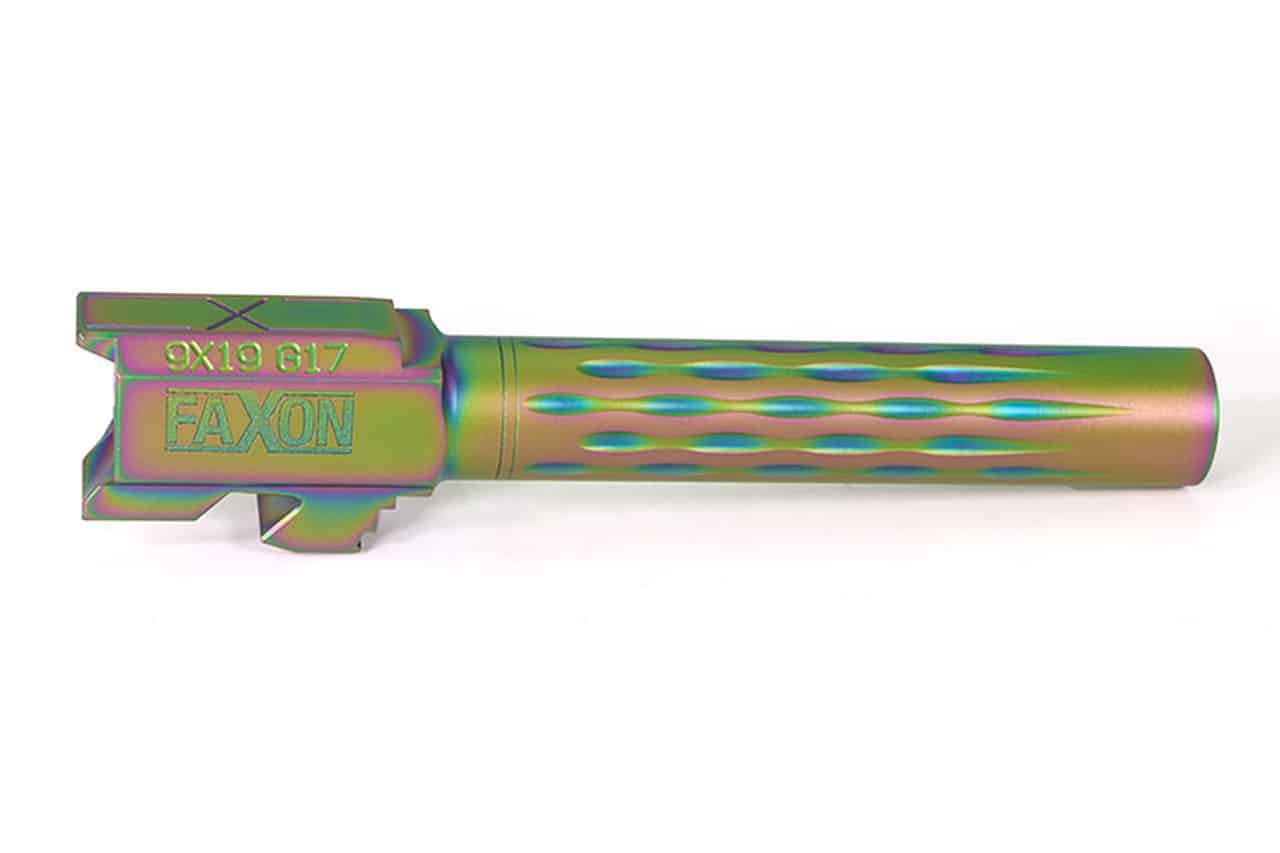 Faxon Flame Fluted Chameleon Barrel For Glock 17