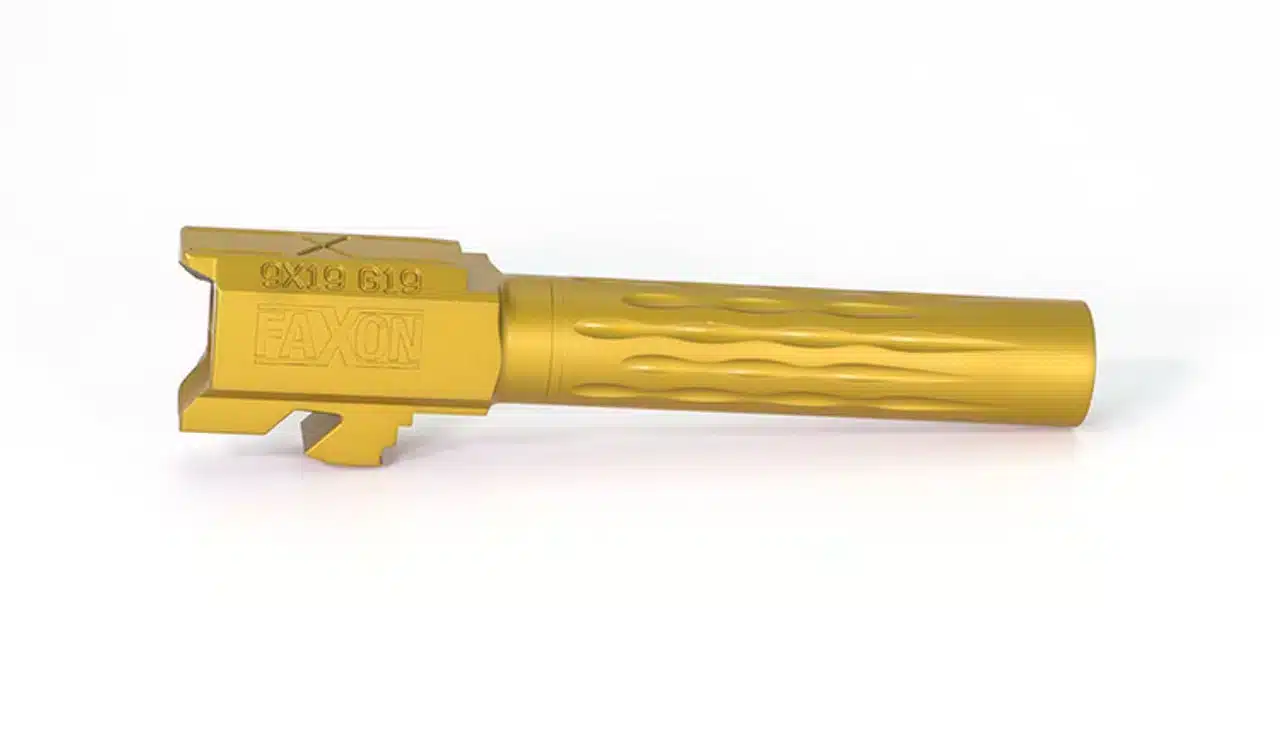 Faxon Flame Fluted TiN Barrel For Glock 19