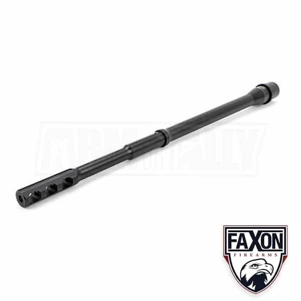 Faxon 16" Gunner Profile AR-15 Barrel, 5.56 NATO with Integral Slim 3 Port Brake