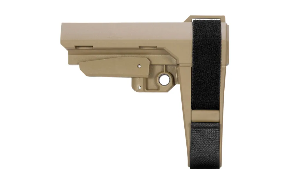 SB Tactical SBA3 Pistol Stabilizing AR Brace, Flat Dark Earth