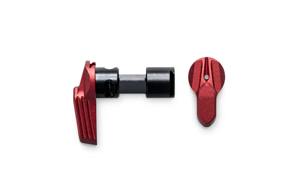 Radian Talon 45/90 2-Lever Ambidextrous Competition Safety Selector Kit, Red