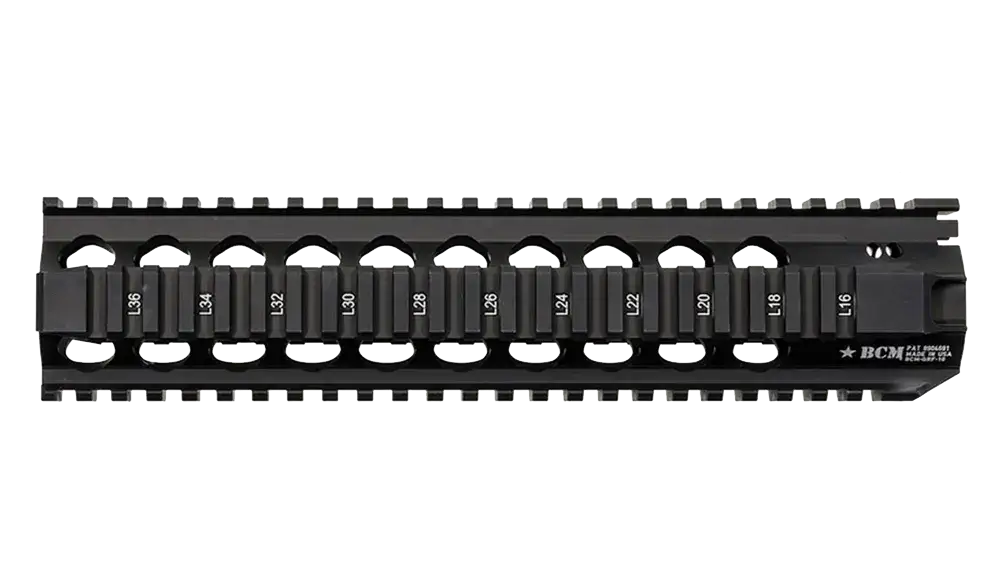 Bravo Company QRF 10" Quad Rail AR-15 Free Float Handguard, Black
