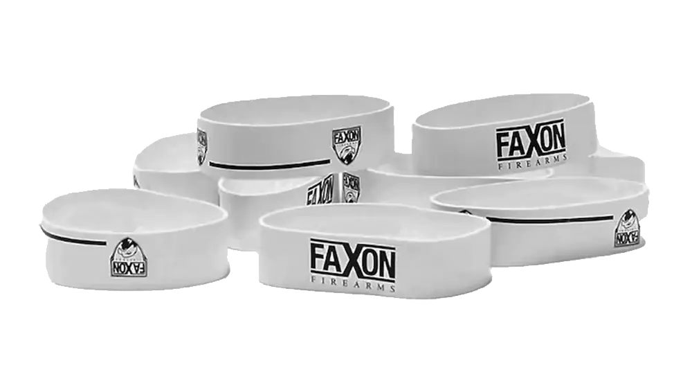 Faxon Magazine Marker Bands, Blank White, Pack of 10