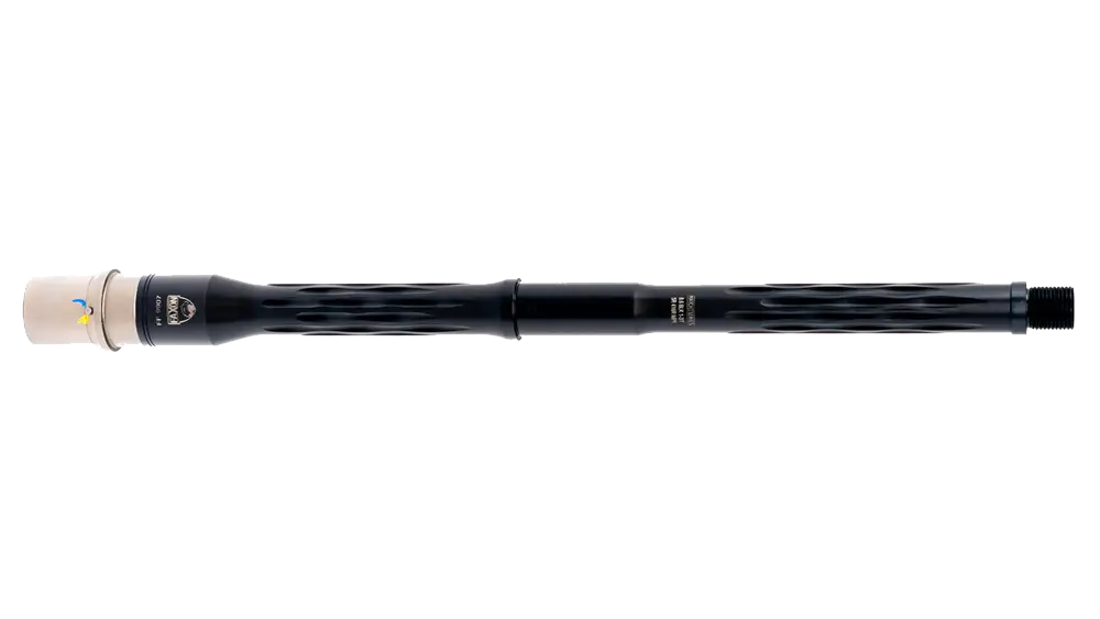 Faxon Match Series 16" Flame Fluted 8.6 BLK 416R SS Nitride 5R Carbine-Length Barrel