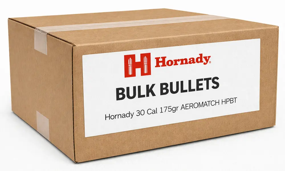 Hornady 30 Cal 175gr AEROMATCH HPBT (Bulk / OEM)