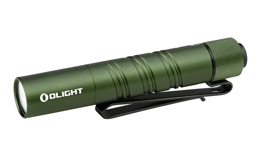 Olight i3T‑2 EOS Small EDC Flashlight, OD Green