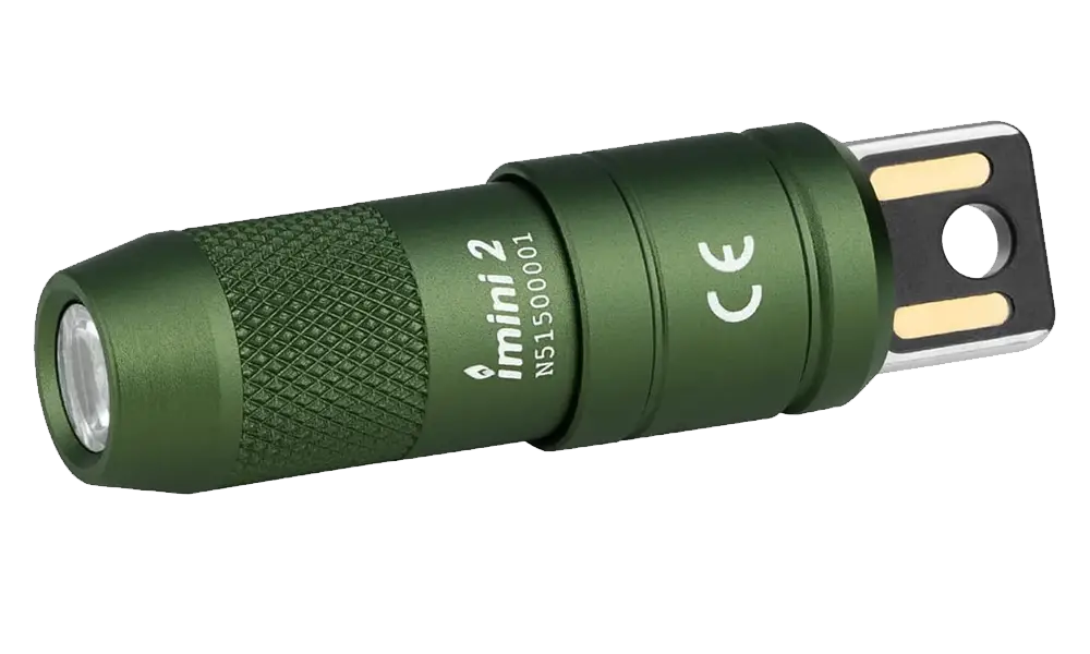 Olight iMini 2 Rechargeable Mini Flashlight, OD Green