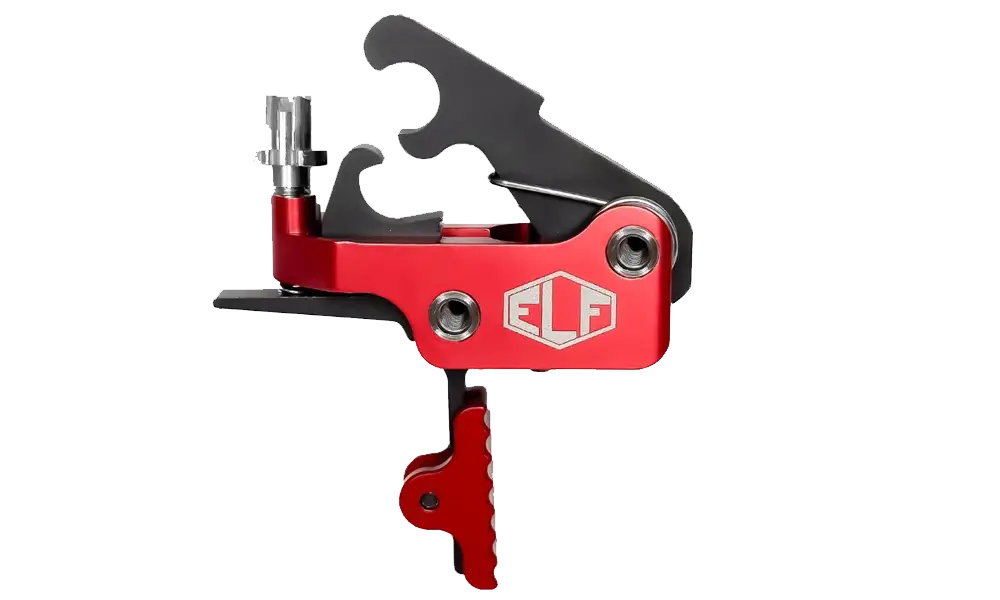 Elftmann ELF-SE PRO, Drop-In AR Trigger with PRO-LOCK & FA Knob, Straight, 2.75 lb, Red