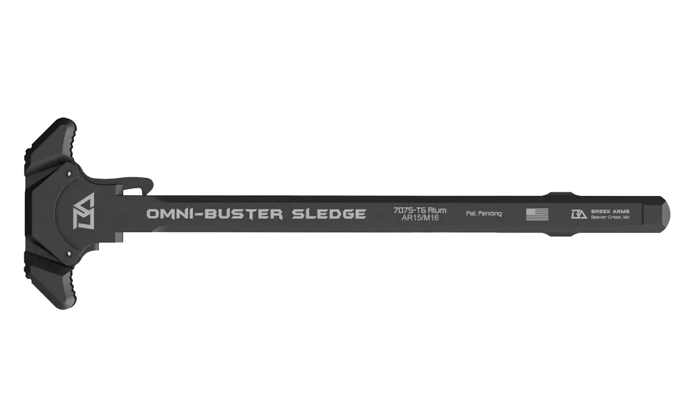 Breek Arms Sledgehammer Omni-Buster AR-15 Charging Handle, LE Latch, Black