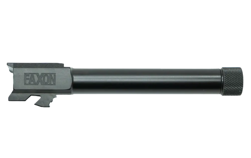 Faxon Firearms Threaded Duty Barrel, Glock 17, Gen 5, Black Nitride