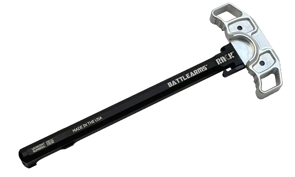 Battle Arms Development RACK Monolithic Ambidextrous Charging Handle For AR-15/M4/M16, Size D, Clear